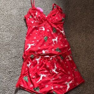 Red Holiday Women's Pajama Set